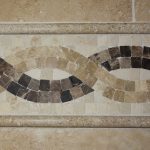 twisted stone tile floor brown