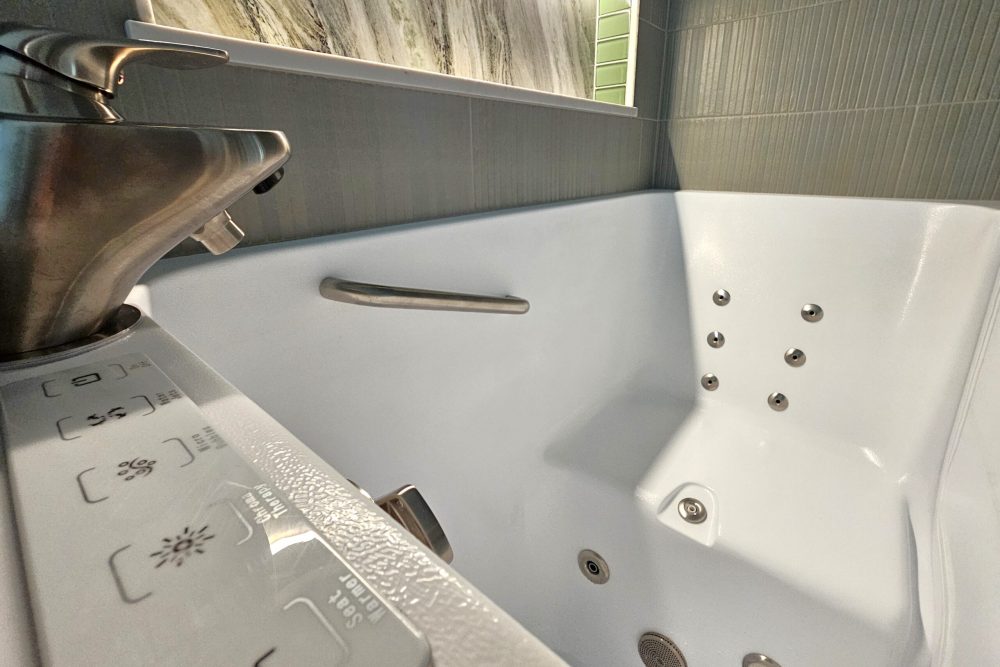 Inside Walk-In Tub Fulshear, TX Master Bath Remodel