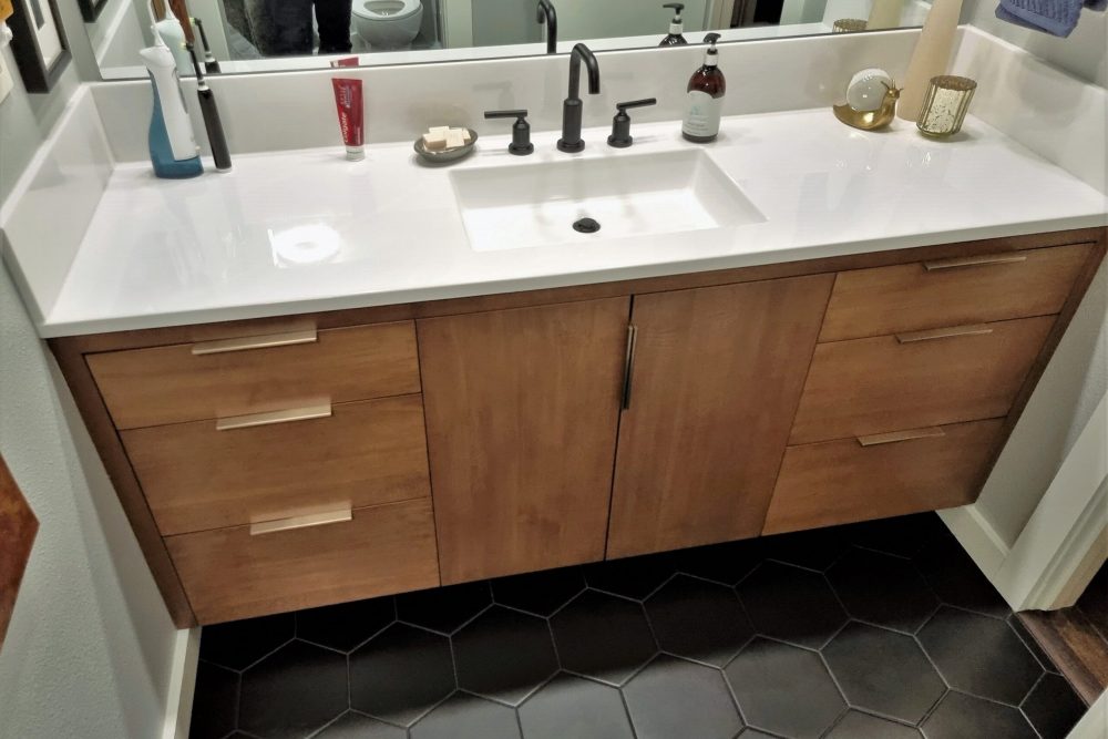 Memorial Houston Custom Maple Vanity