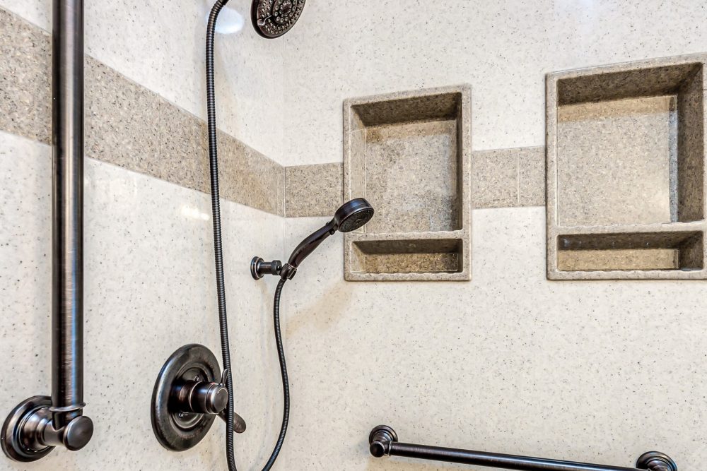 Non-porous Solid Surface Shower Walls